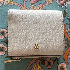 Tory Burch white/bone wallet.